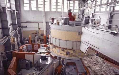 A view of the core inside a nuclear power plant.